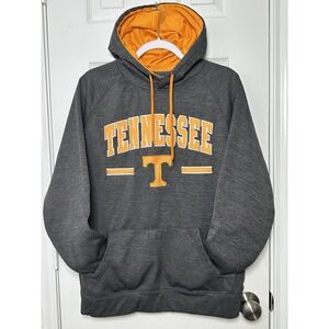 Tennessee Volunteers Dri Fit Fleece Pullover Hoodie Mens Medium Gray Embroidered